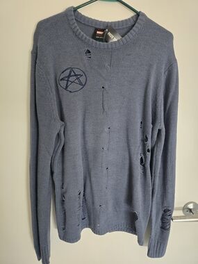 Our Universe Marvel Agatha All Along Teen Destructed Sweater Cosplay